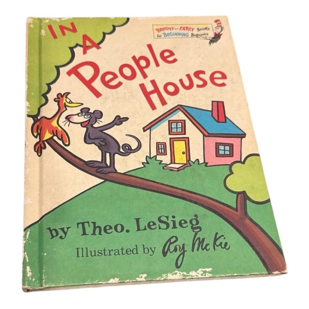 In A People House Theo LeSieg Roy McKie Bright & Early Book Club HC